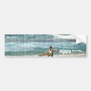hippy farm bumper sticker