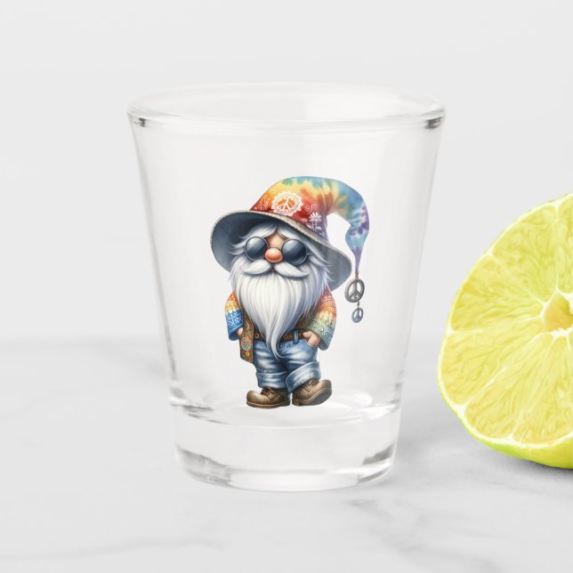 Hippy Gnome Shot Glass (Front)