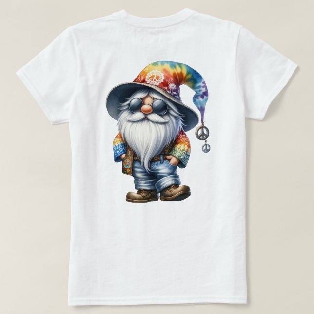 Hippy Gnome T-Shirt (Design Back)