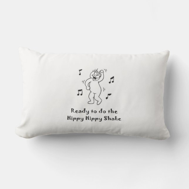 Hippy Hippy Shake Lumbar Pillow (Front)