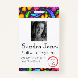 Hippy ID Card (Vertical/Portrait) Badge
