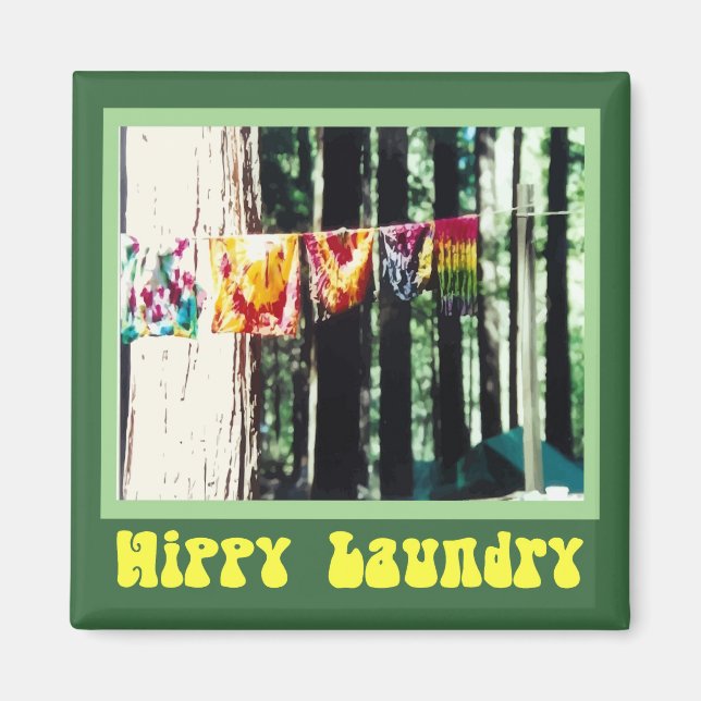 Hippy Laundry Magnet (Front)