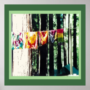 Hippy Laundry Poster