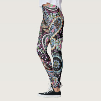 Hippy Paisley Bandanna Unique Retro Pants Custom