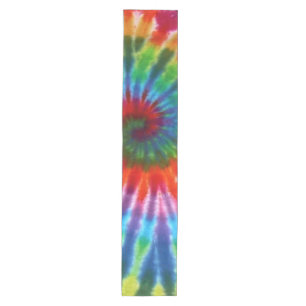 Hippy Peace Retro 60s Tie Dye Medium Table Runner
