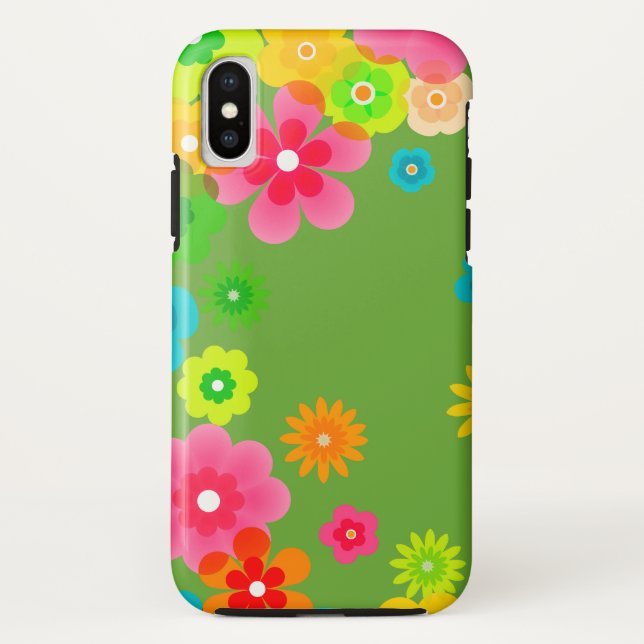 Hippy Peace Retro Colourful Boho Chic Case-Mate iPhone Case (Back)