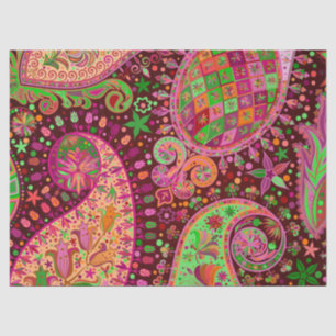 Hippy Peace Retro Hand Colourful Boho Tissue Paper