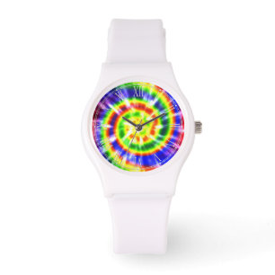 Hippy Peace Retro Tie Dye Colourful Boho Watch