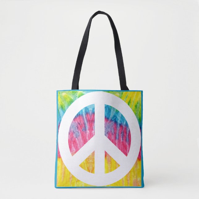 Hippy peace sign Tote Bag (Front)