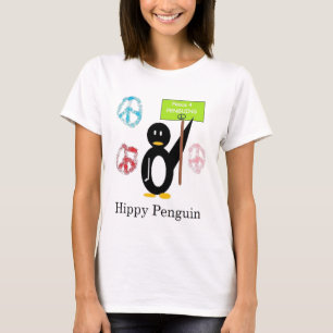 Hippy Penguin double design T-Shirt