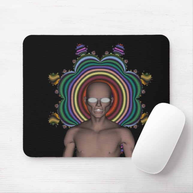 Hippy Punk Mouse Mat (With Mouse)