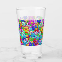 Hippy retro floral art