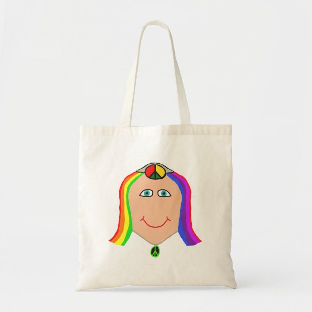 Hippy Smile Tote Bag (Front)