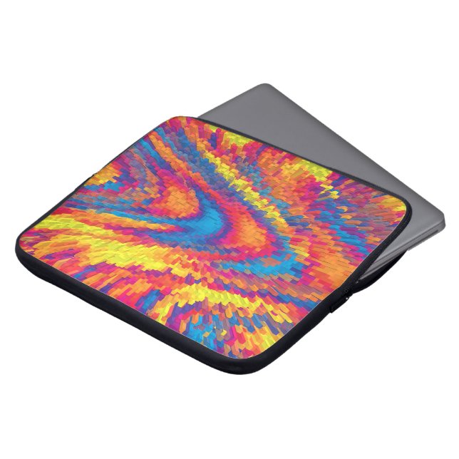 Hippy Swirls...... Laptop Sleeve (Front Top)