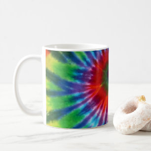 Hippy Tie Dye 60s Retro Colourful Boho Coffee Mug