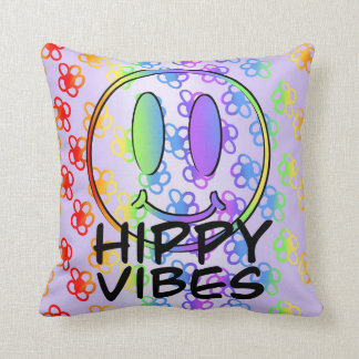 Hippy Vibes Throw Pillow