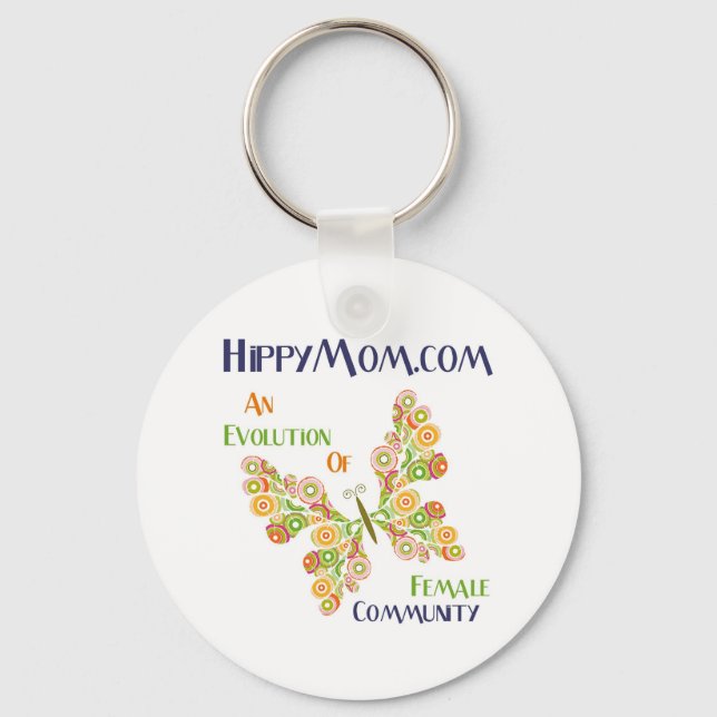 HippyMom Keychain (Front)