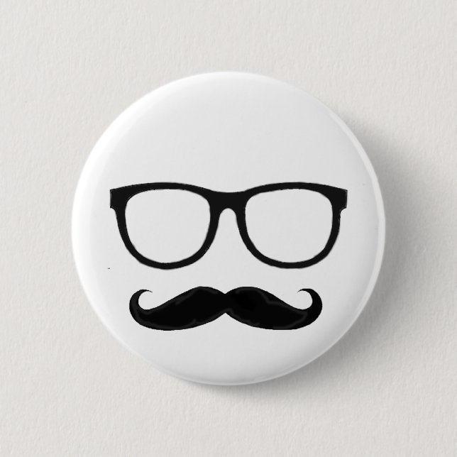 Hipster 2 Inch Round Button (Front)