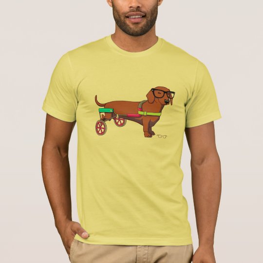 Hipster 2-Legged Dog T-Shirt (without text)