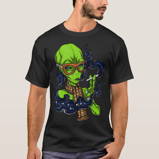 Hipster Alien T-Shirt (Front)