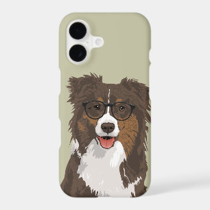 Hipster Australian Shepherd Dog Phone Case
