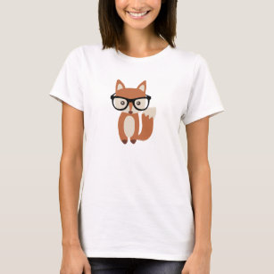 Hipster Baby Fox w/Glasses T-Shirt