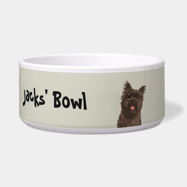 Hipster Black Glasses Cairn Terrier for Dog Lovers (Front)