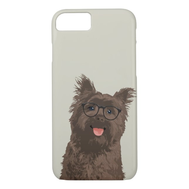 Hipster Black Glasses Cairn Terrier for Dog Lovers Case-Mate iPhone Case (Back)