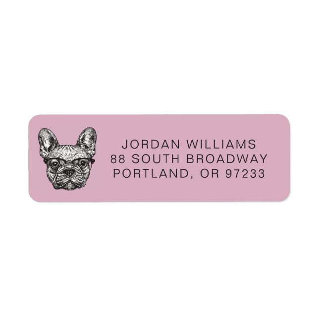 Hipster Bulldog | Add Your Name (Front)
