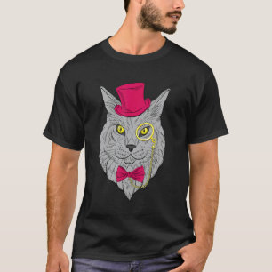 Hipster Cat Kitten Spectacles Eye Glasses  Cute T-Shirt