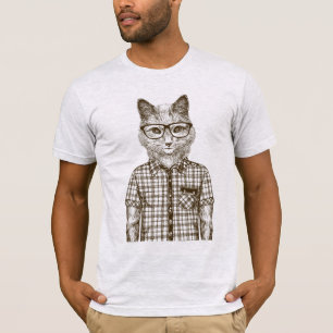Hipster Cat T-Shirt