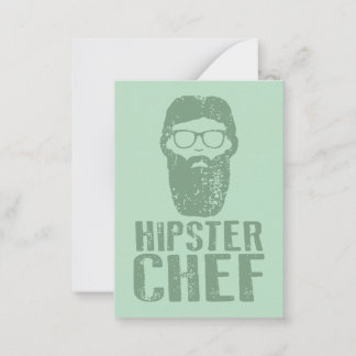 Hipster Chef Card