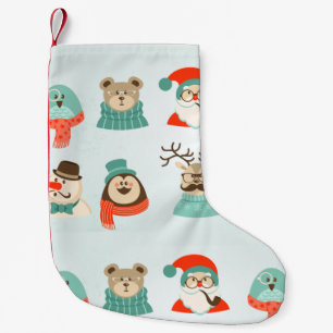 hipster christmas santa xmas stocking