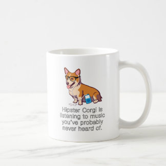 Hipster Corgi Coffee Mug