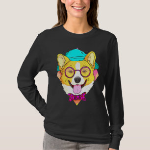 Hipster Corgi Dog Corgi Ideas Men Women  805 T-Shirt
