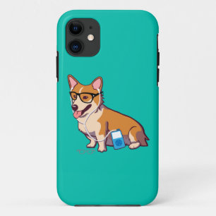 Hipster Corgi iPhone 5 Case-Mate Case (without