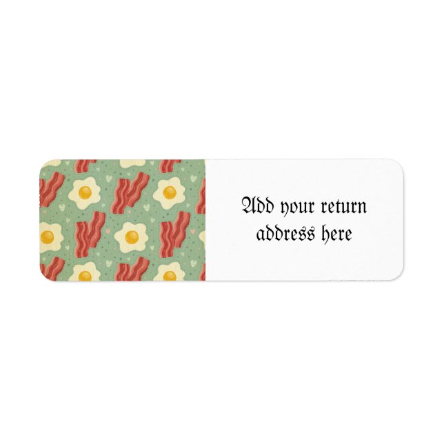 hipster de nourriture, tendance, bacon, oeuf, turq (Devant)