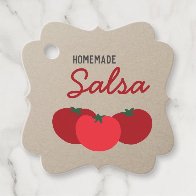 Hipster Étiquette de canne à tomate de salsa maiso (Devant)