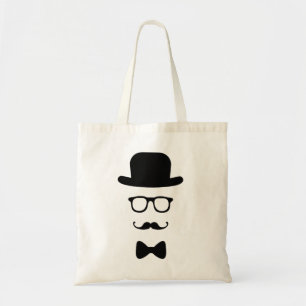 Hipster Face Budget Tote Bag