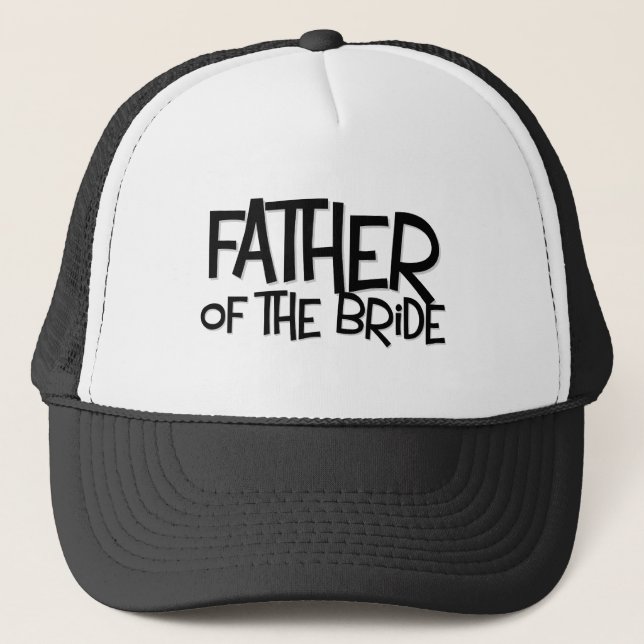 Hipster Father Bride Lite T Trucker Hat (Front)