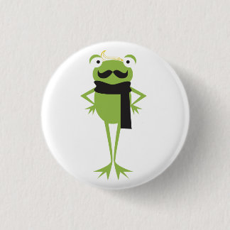 Hipster Frog 1 Inch Round Button