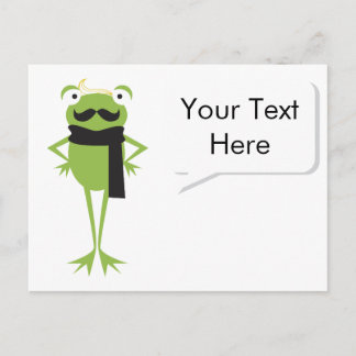 Hipster Frog Postcard