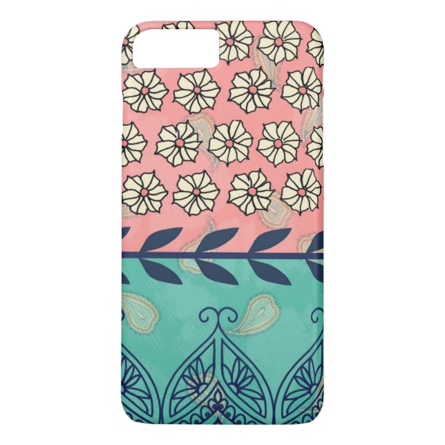 Hipster Girly Boho Paisley iPhone 7 Plus Case (Back)