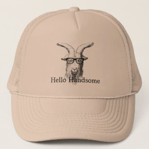 Hipster Goat  Trucker Hat