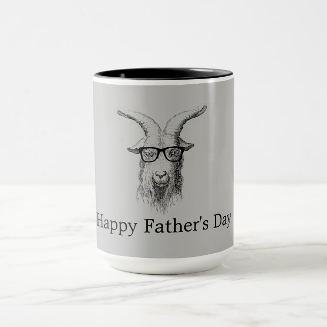 Hipster Goat With Glasses   Mug (Center)