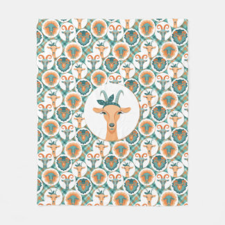 Hipster Goats | by TotallyGoatally™ Fleece Blanket