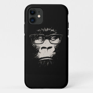 Hipster Gorilla With Glasses iPhone 11 Case