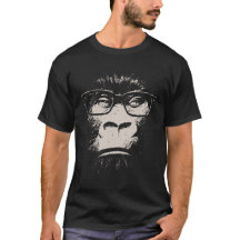 Hipster Gorilla With Glasses