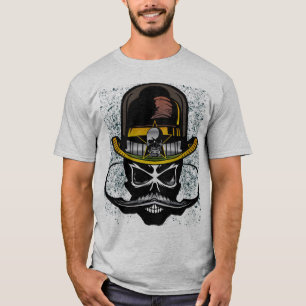 hipster hat mustache_tete_de_vie_crane T-Shirt