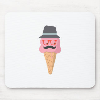 Hipster ice cream mouse pad